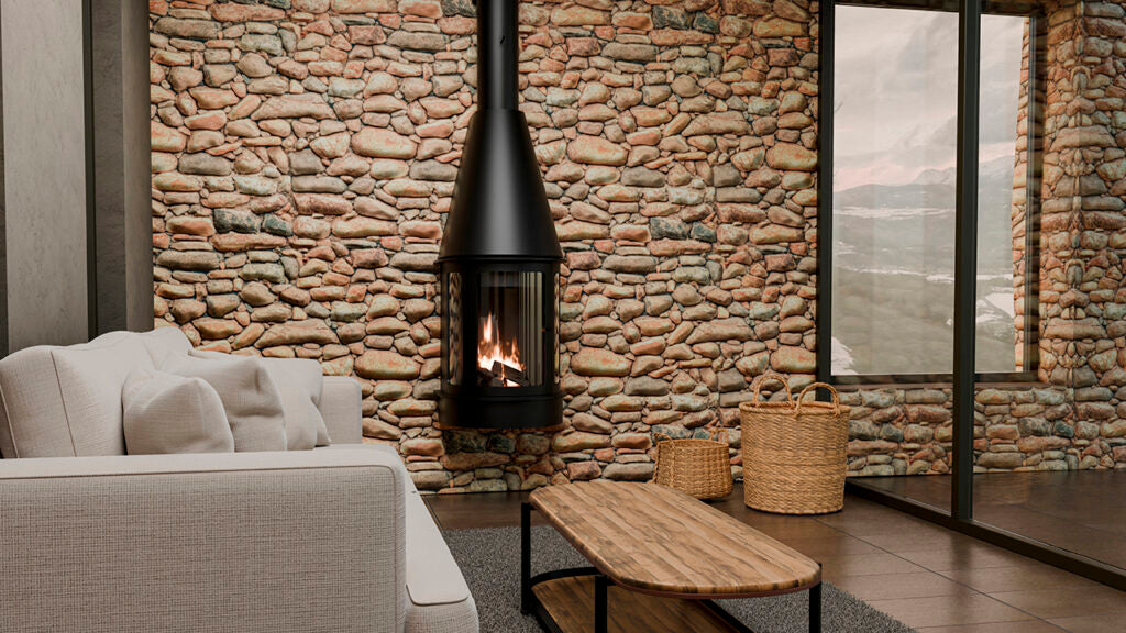 Židinys TRAFORART ARLET Frontal kabinamas ant sienos