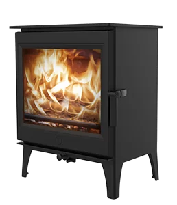 Plieninė krosnelė Charnwood Cranmore 7, juodos spalvos