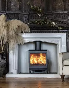 Plieninė krosnelė Charnwood Cranmore 7, dramblio kaulo spalvos