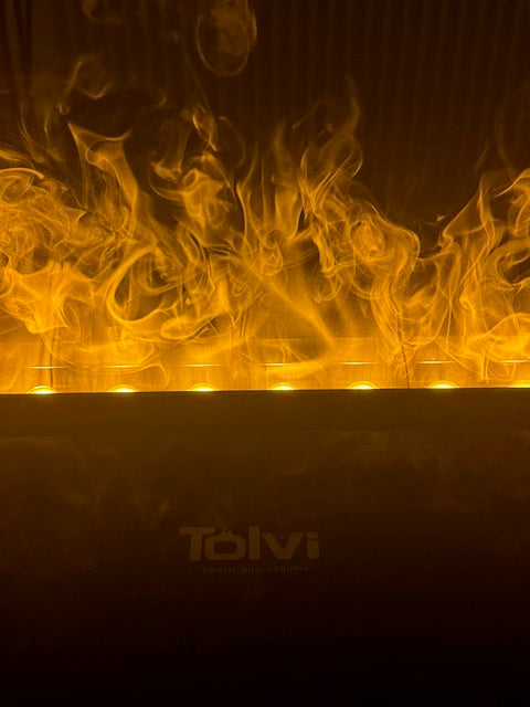 Elektrinis vandens garų židinys TOLVI 1000