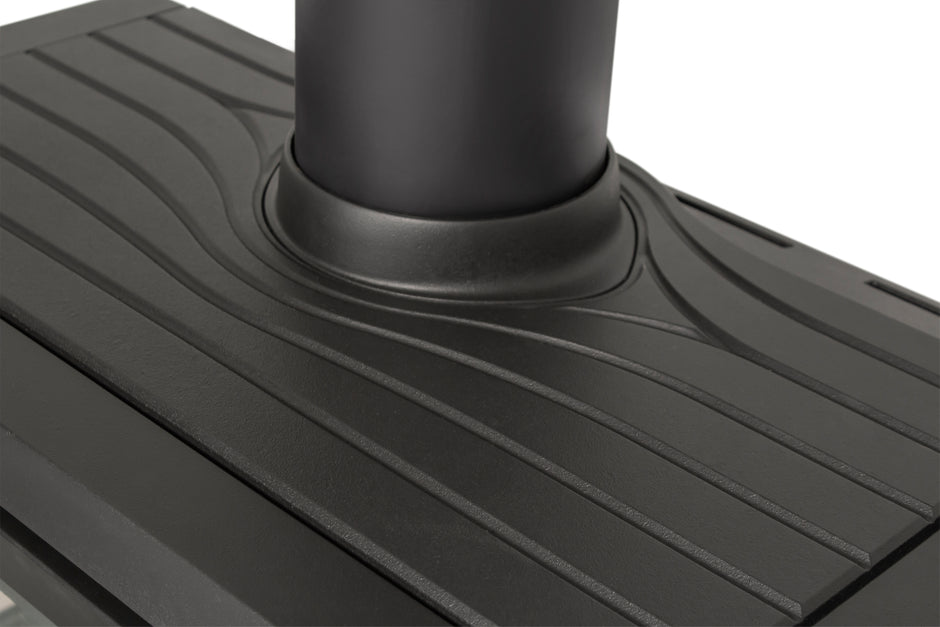 Ketinė krosnelė JØTUL F 520 LB BP, pakabinama, su trimis stiklais, juodos spalvos