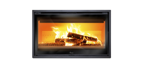Lacunza LOIRE 1000 – wood-burning steel fireplace insert, elegance and efficiency in one