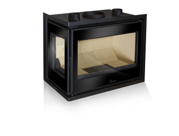 Lacunza ADOUR 700 CLI – Wood-burning steel fireplace insert, corner glass and maximum heating efficiency