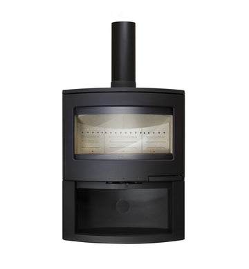 Lacunza BRISTOL, malkinė, ketaus krosnelė, juodos spalvos