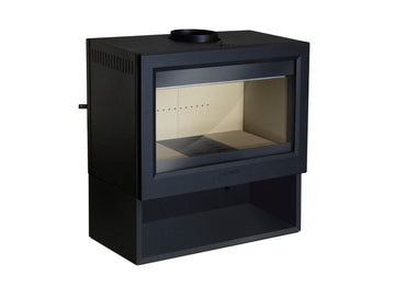 Lacunza LUGO, malkinė, ketaus krosnelė,  juodos spalvos