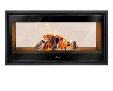 Lacunza NICKEL 1000 – dvipusis plieninis malkinis židinio ugniakuras