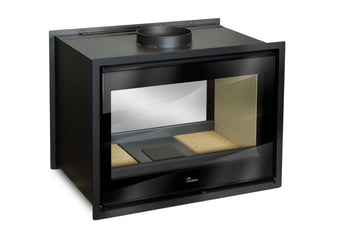 Lacunza NICKEL 700 – malkinis plieninis židinio ugniakuras, dvipusis