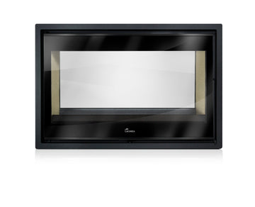 Lacunza NICKEL 800 – malkinis plieninis židinio ugniakuras, dvipusis