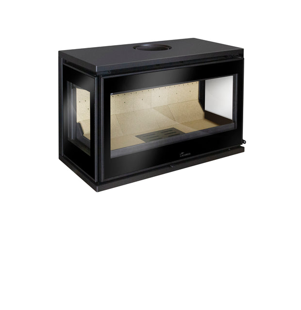 Lacunza PARIS 800 CLID Mural pakabinama plieninė malkinė krosnelė su trijų stiklų dizainu