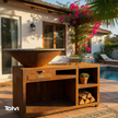 Outdoor fireplace RB73 QUERCUS
