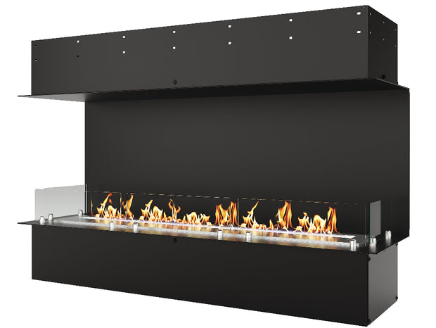 Biožidinys LACUNZA LUMIN 1300 CLID, juodos spalvos, su lygia nugarėle ir šoniniais stiklais