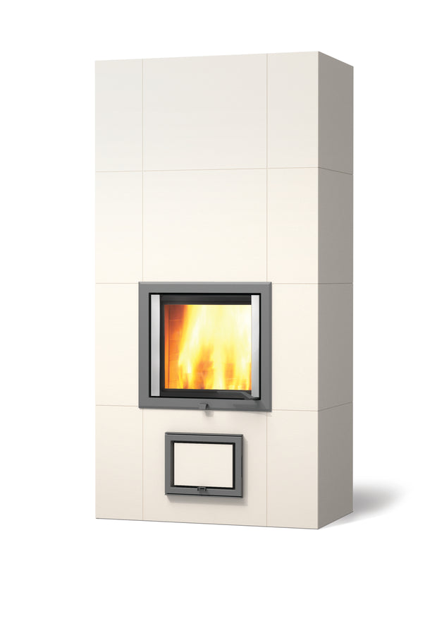 Akumuliacinė muilo akmens krosnis NUNNAUUNI BLANKA CERAMIC BLANCO, su keramikos apdaila