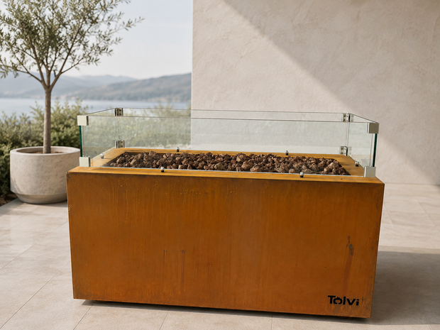 Outdoor fireplace RB73 BIJUNGA rusty